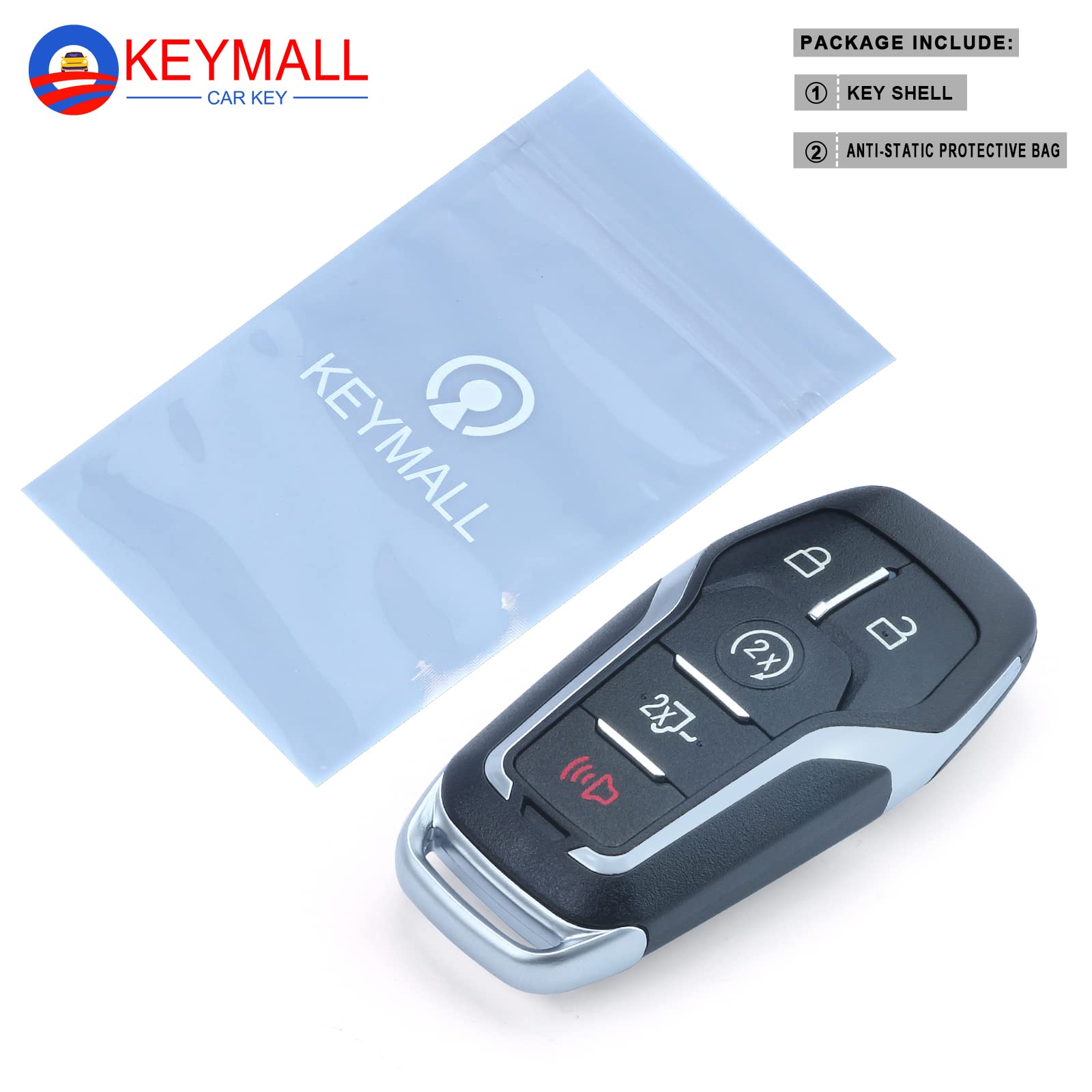 Keymall packaging shows included shell, ready for quick swap.