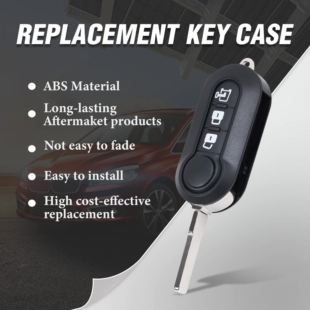 Keymall RAM ProMaster City key shell, compatible with multiple RAM models.