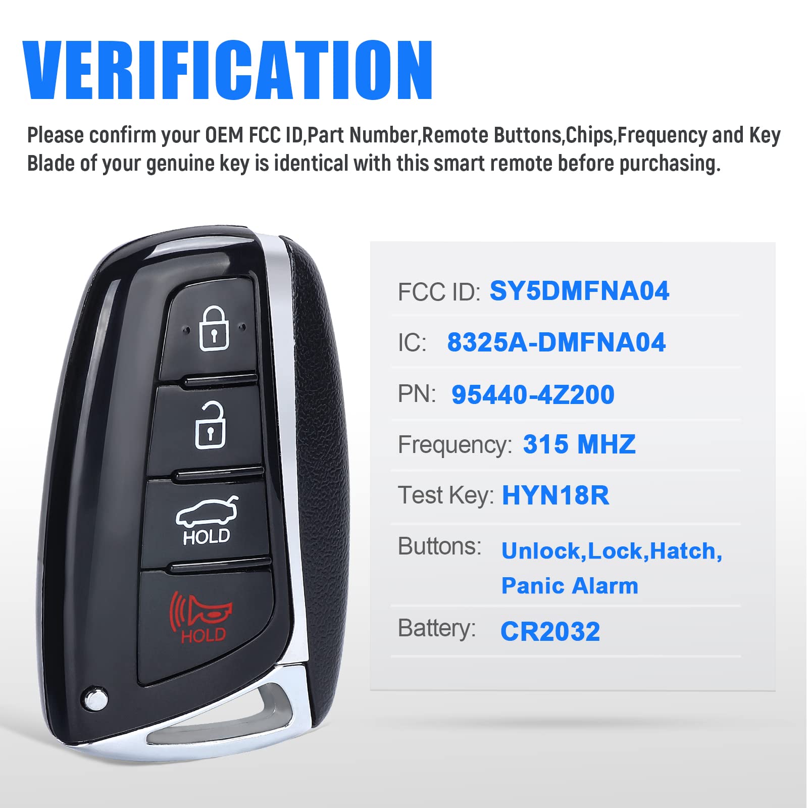 Keymall Hyundai Santa Fe remote back view highlighting clean exterior