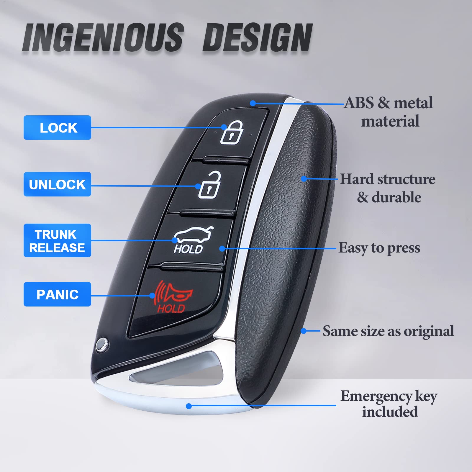 Keymall replacement kit image presents complete remote assembly