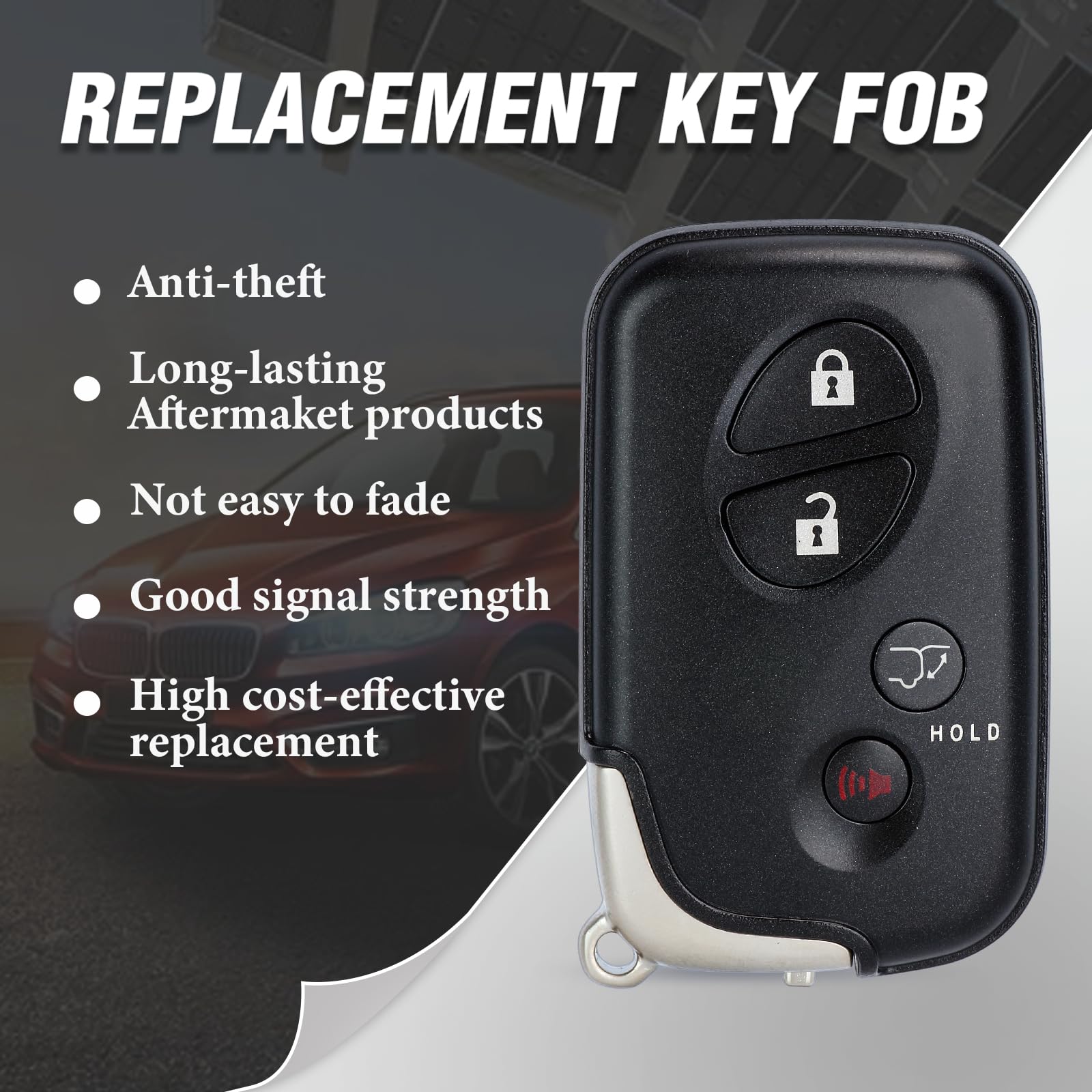 Keymall Smart Key Fob GNE 5290 board note with authentic specs