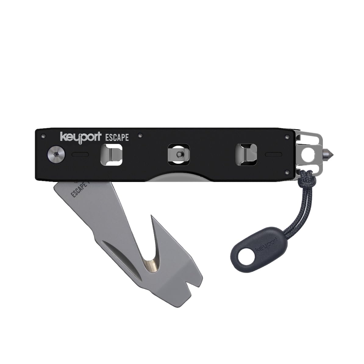 Keyport Escape Tool front view shows compact design for quick roadside access.