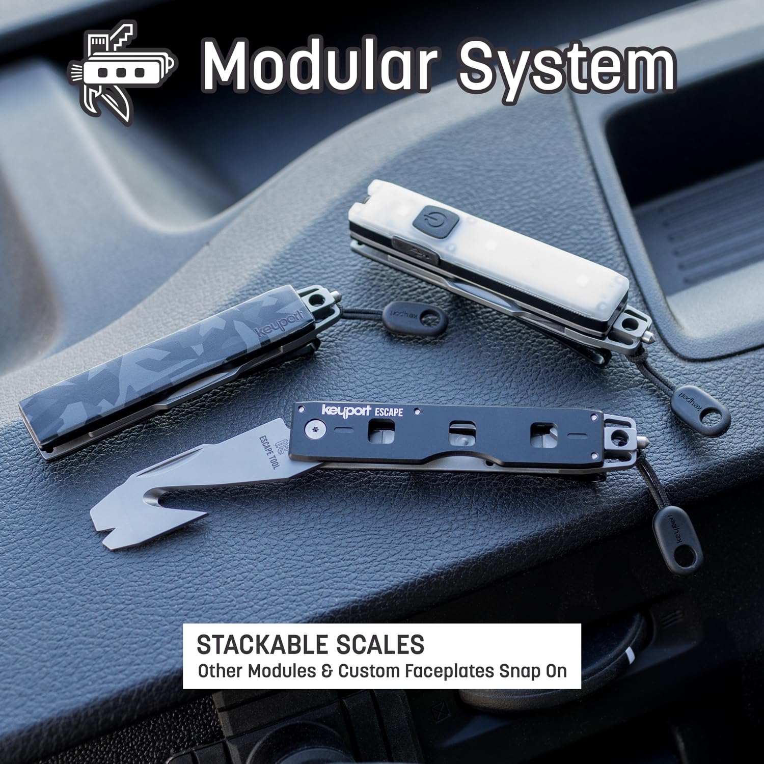 Keyport interchangeable faceplates support a customizable ecosystem-ready design.