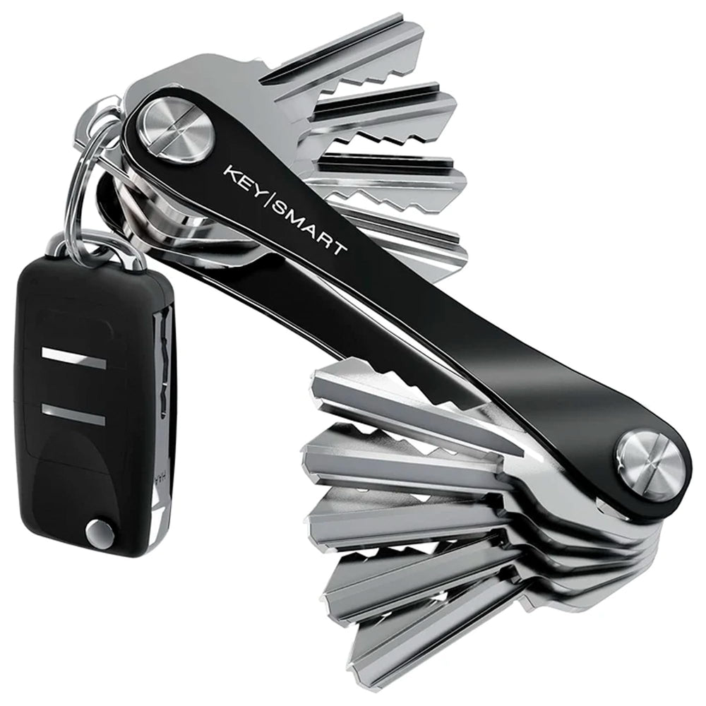 KeySmart Original Key Holder demonstrates a compact, silent carry for pocket-friendly organization.
