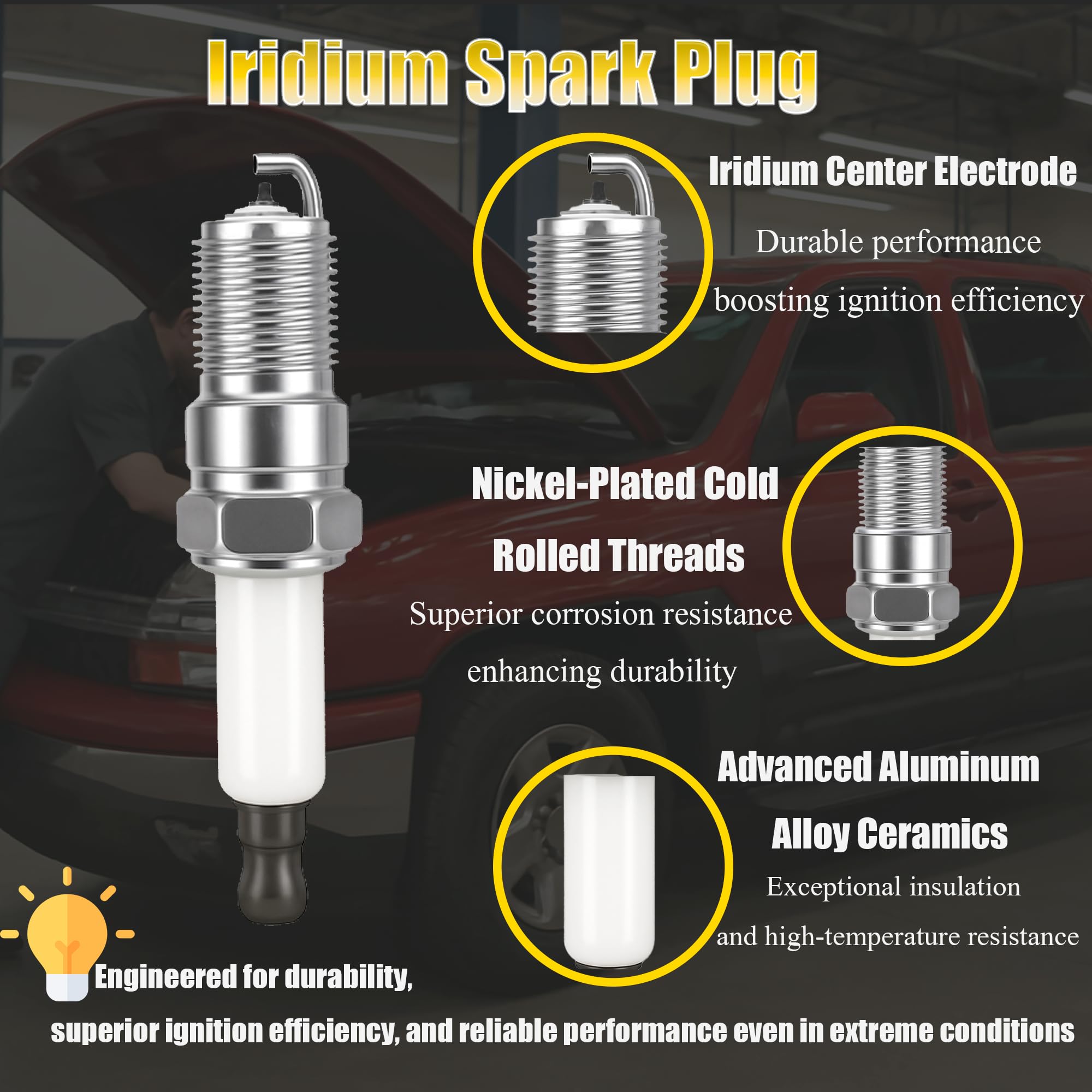 KeysRemote spark plug wires kit ensures secure high-voltage connections