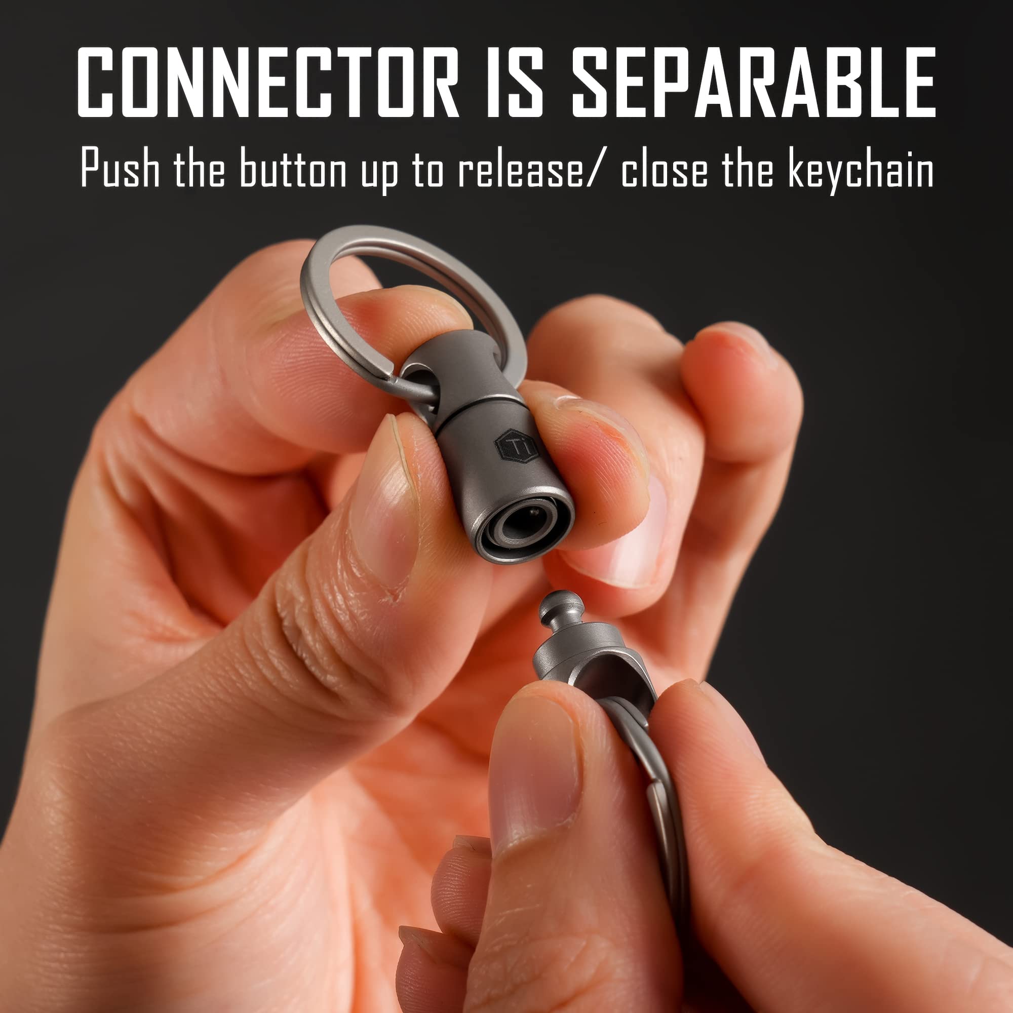 Compatible with common carabiners and edc gear for versatile attachment.