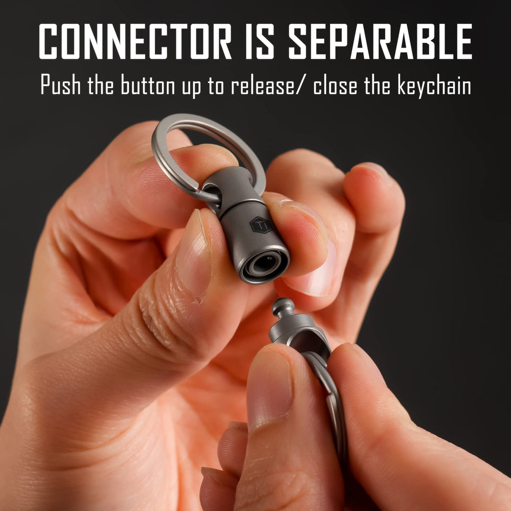 Compatible with common carabiners and edc gear for versatile attachment.