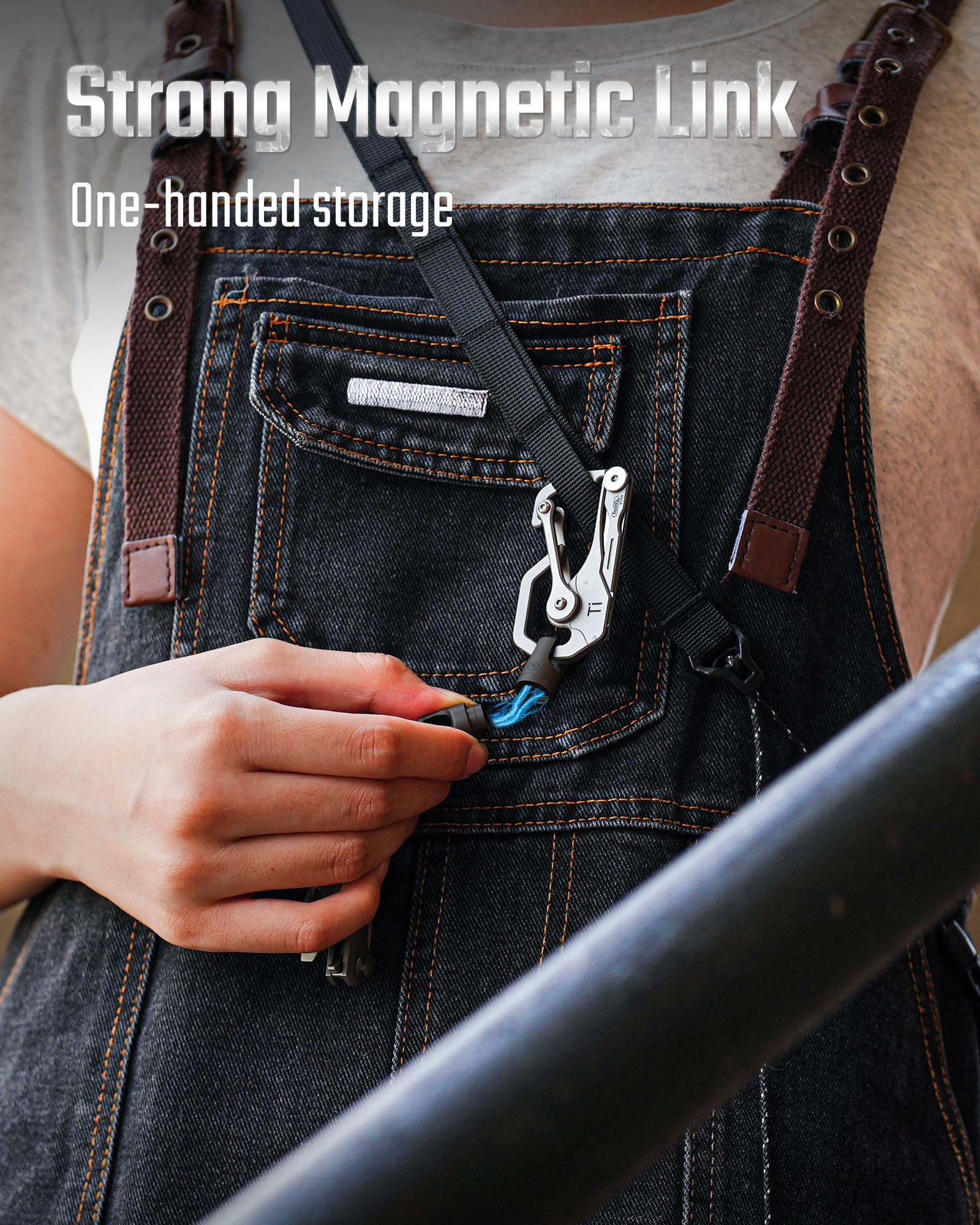 KeyUnity KA45 includes two titanium rings for versatile EDC organization.