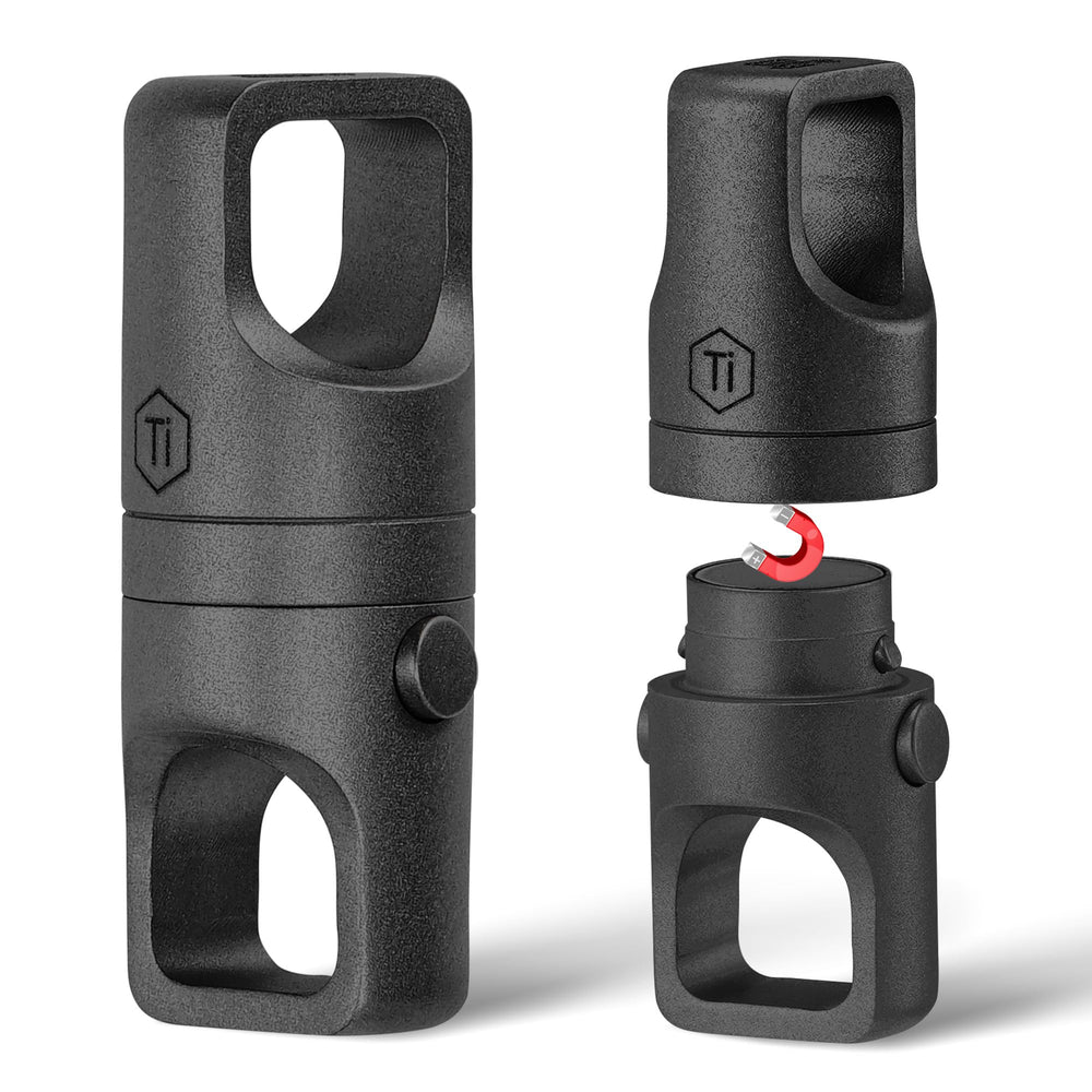 KeyUnity KA48 titanium magnetic keychain front view for quick access to keys.