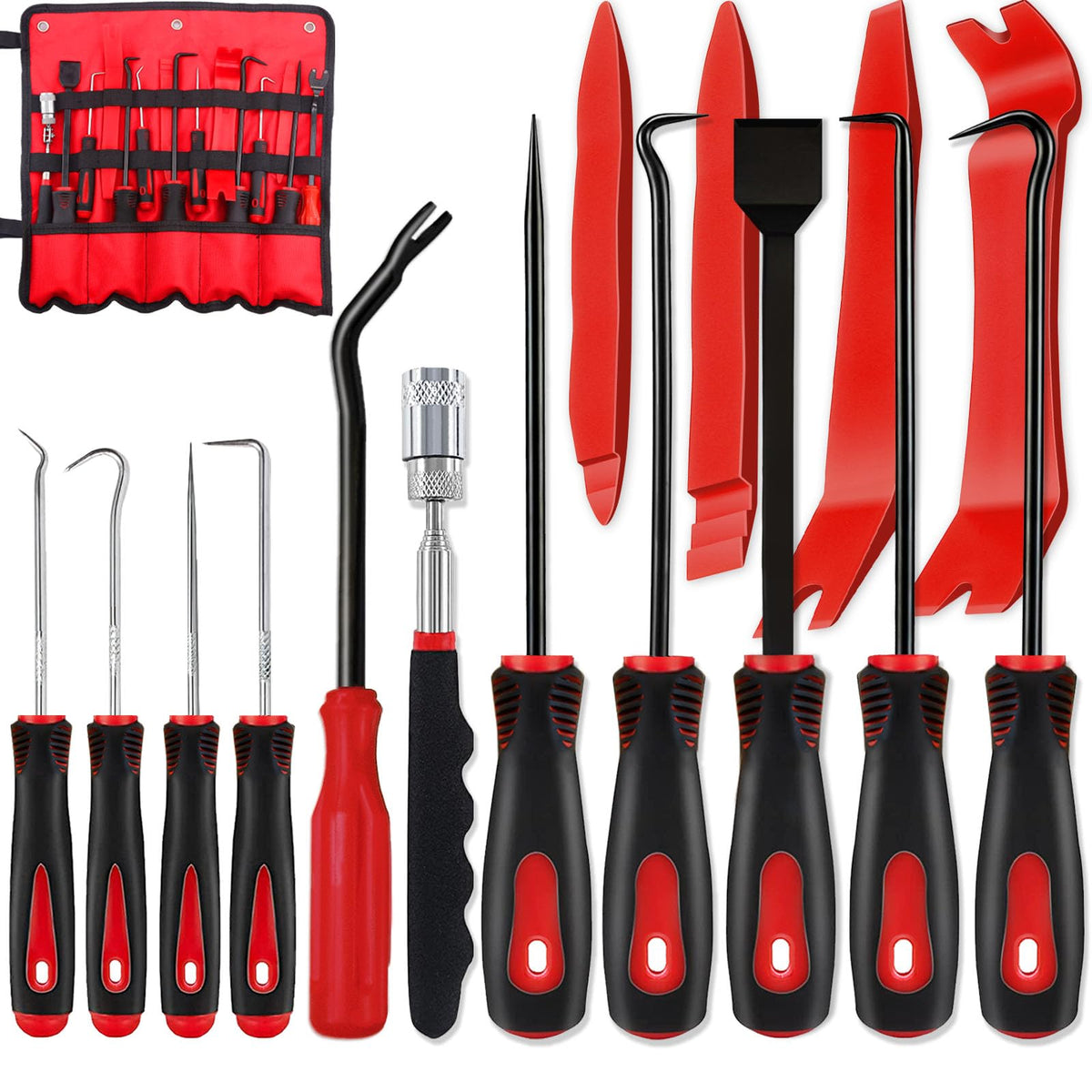 Keze 15Pcs carbon steel picks for precise auto work