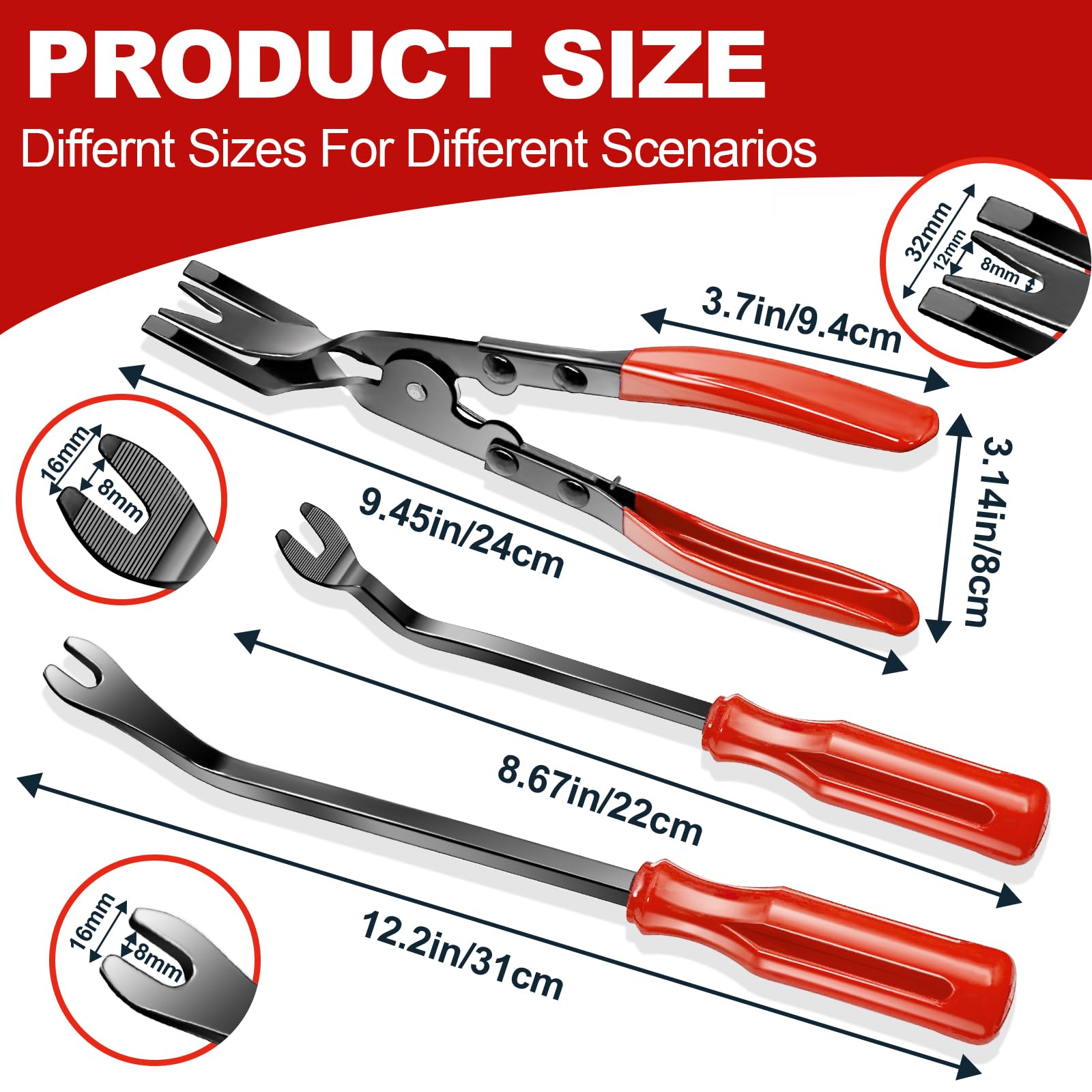 Keze 2‑in‑1 clip plier with spring‑loaded design reduces effort