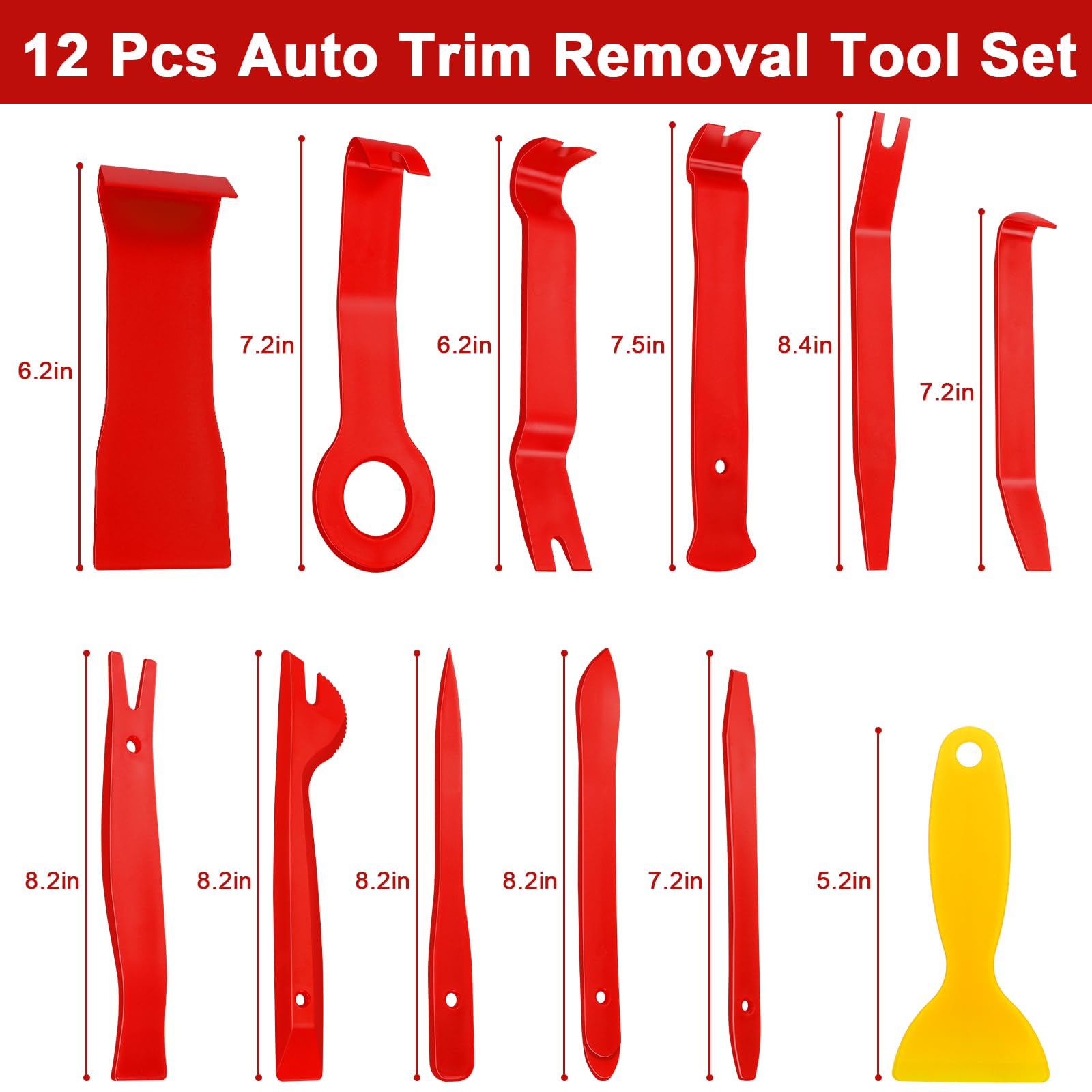 Keze clip remover tools with ergonomic grips for easy fastener removal