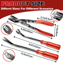 Keze fastener removal tool and pliers easing stubborn clips and pins.