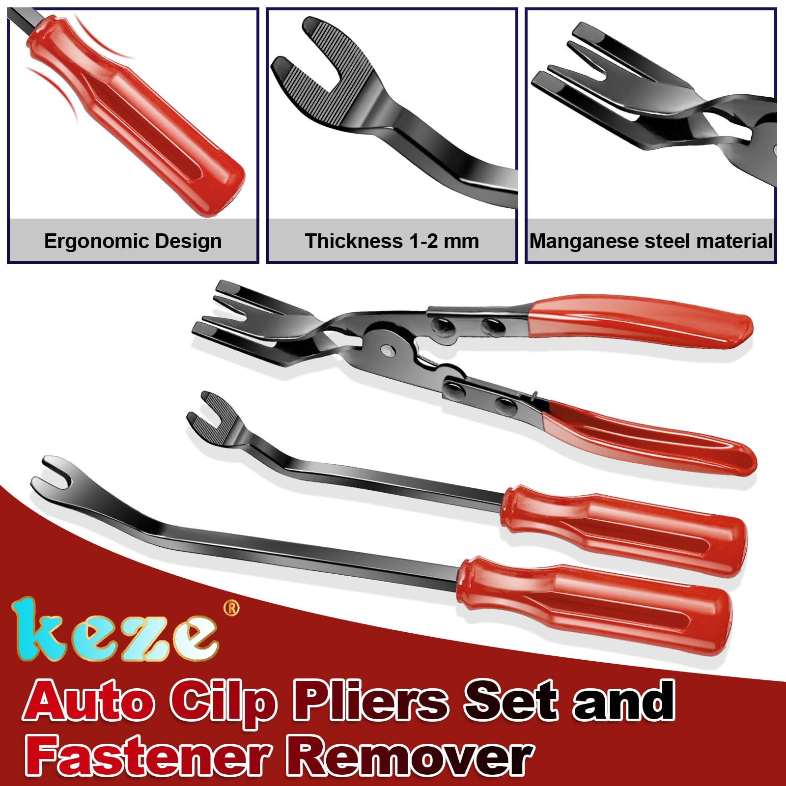 Keze no-scratch design protects paint and plastics while prying.