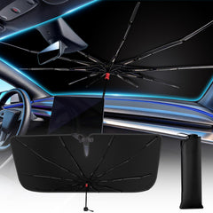 Kfonla foldable windshield sun shade umbrella ready for compact storage
