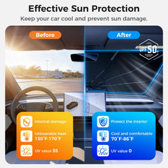 Kfonla front windshield coverage sunshade fitting SUV for protection
