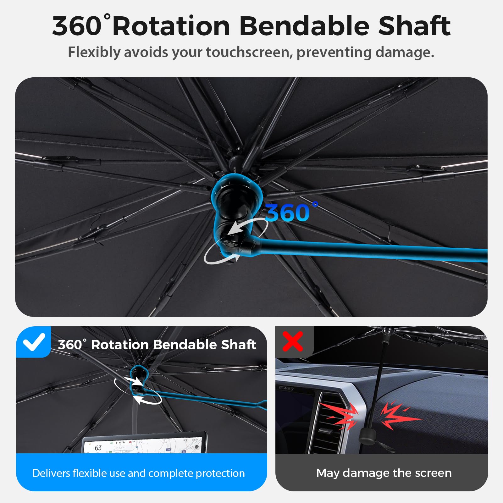 Kfonla interior-protection shields dashboard from sun exposure.