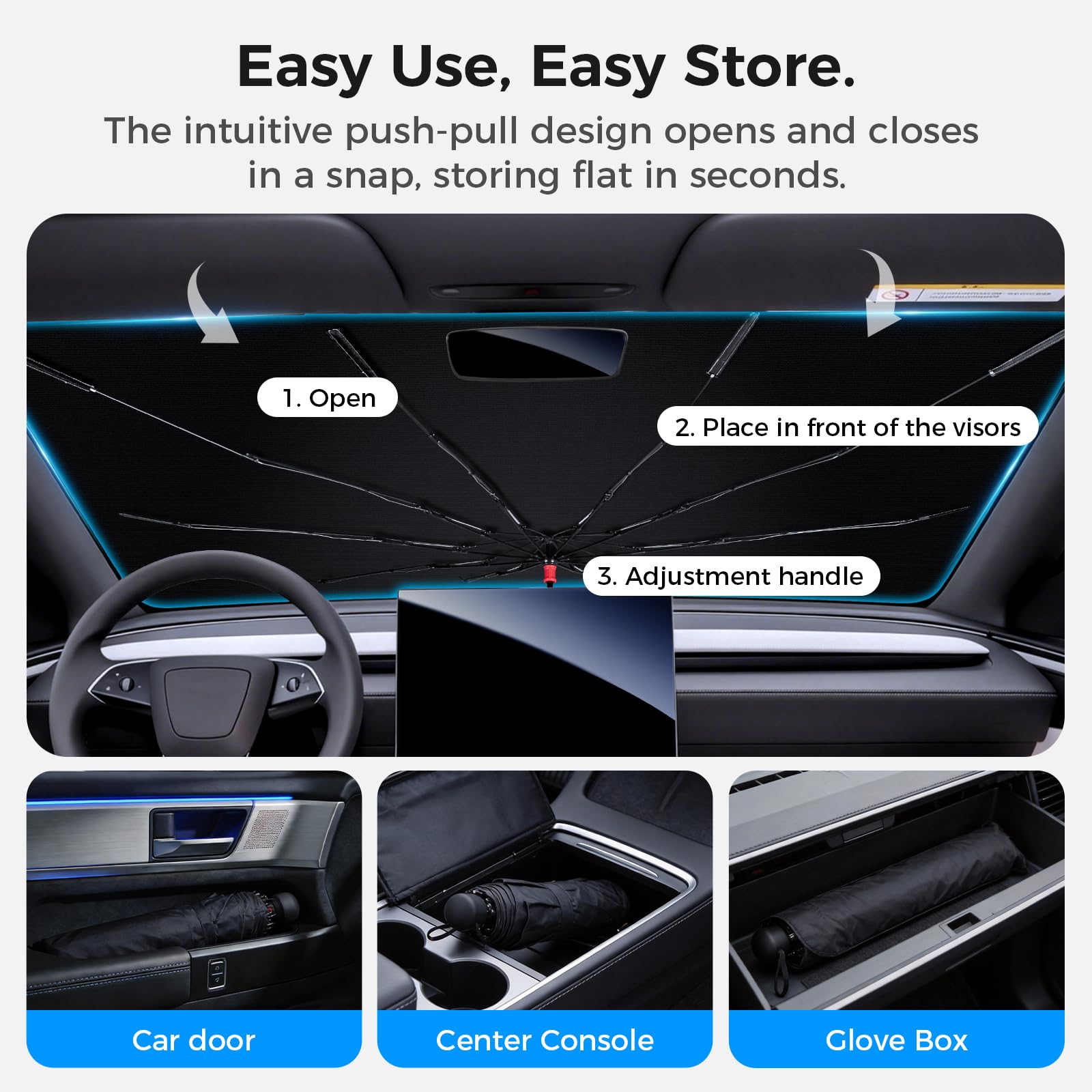 Kfonla universal fit covers most front windshields