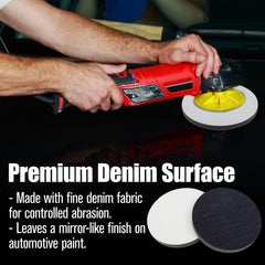 KH866 three-pack denim polishing pads ready for detailing steps