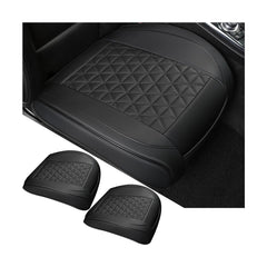 KHGUZ leather seat cover close-up front bottom protector reduces stains and wear.