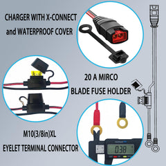 KIAPIEBIO GC008 waterproof 22-inch battery link cable for quick connections
