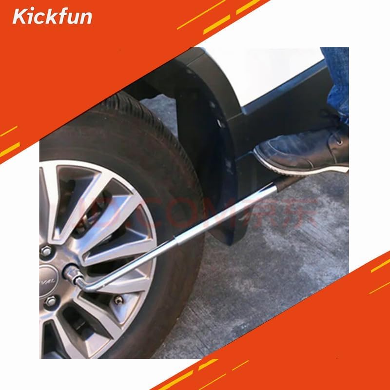 KickFun anti-slip gloves included for safer grip during tire changes.