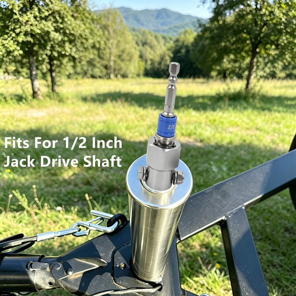 KickFun included parts kit for complete trailer jack upgrade.
