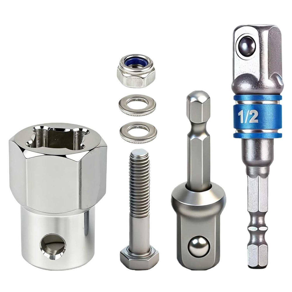 KickFun top wind trailer jack drill adapter shown for quick lifting.