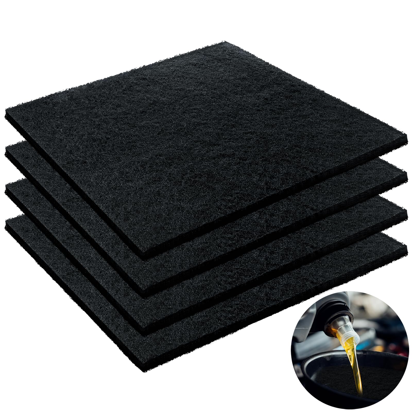 Kidum 22-inch oil drain splash pad set protecting pan and workspace during oil changes