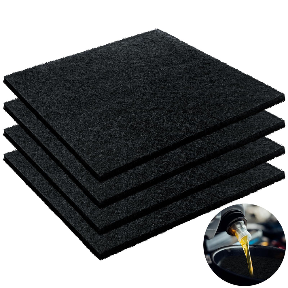 Kidum 22-inch oil drain splash pad set protecting pan and workspace during oil changes