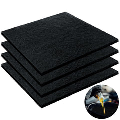 Kidum 22-inch oil drain splash pad set protecting pan and workspace during oil changes