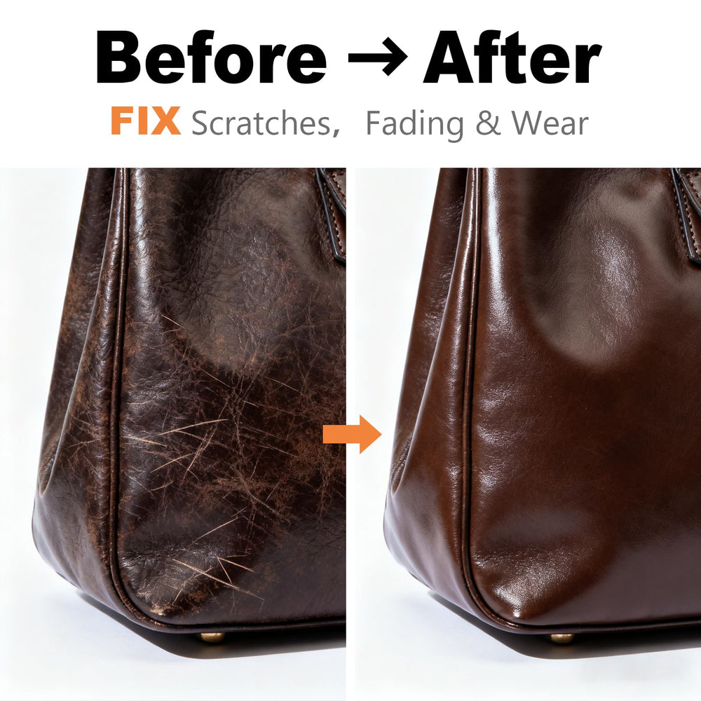 KIEPOL leather repair kit tools including color creams and brushes for at-home fixes
