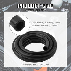 KIFIDAN heater hose 16mm inner diameter fits compact engine connections.