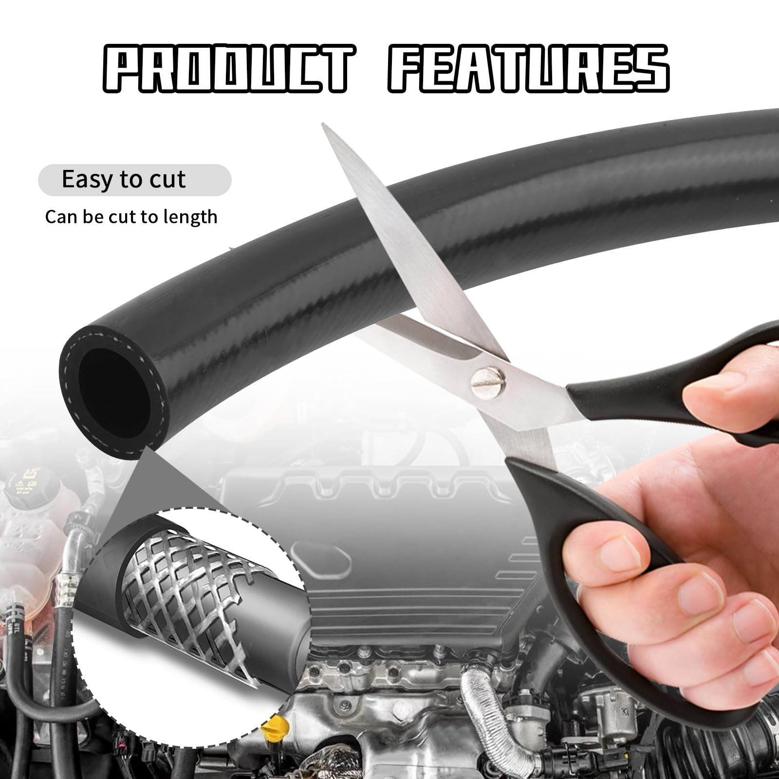KIFIDAN silicone hose works across -58°F to 392°F temperatures.