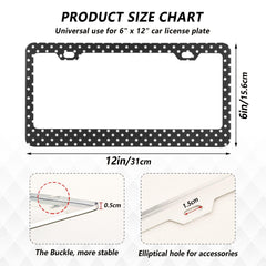 Kigai license frame screws included closeup for easy installation.