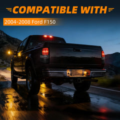 KIGEMOS driver-side smoked tail light highlights rugged style with blackout finish.