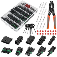 Kikerike storage box with 367pcs waterproof connectors for organized projects