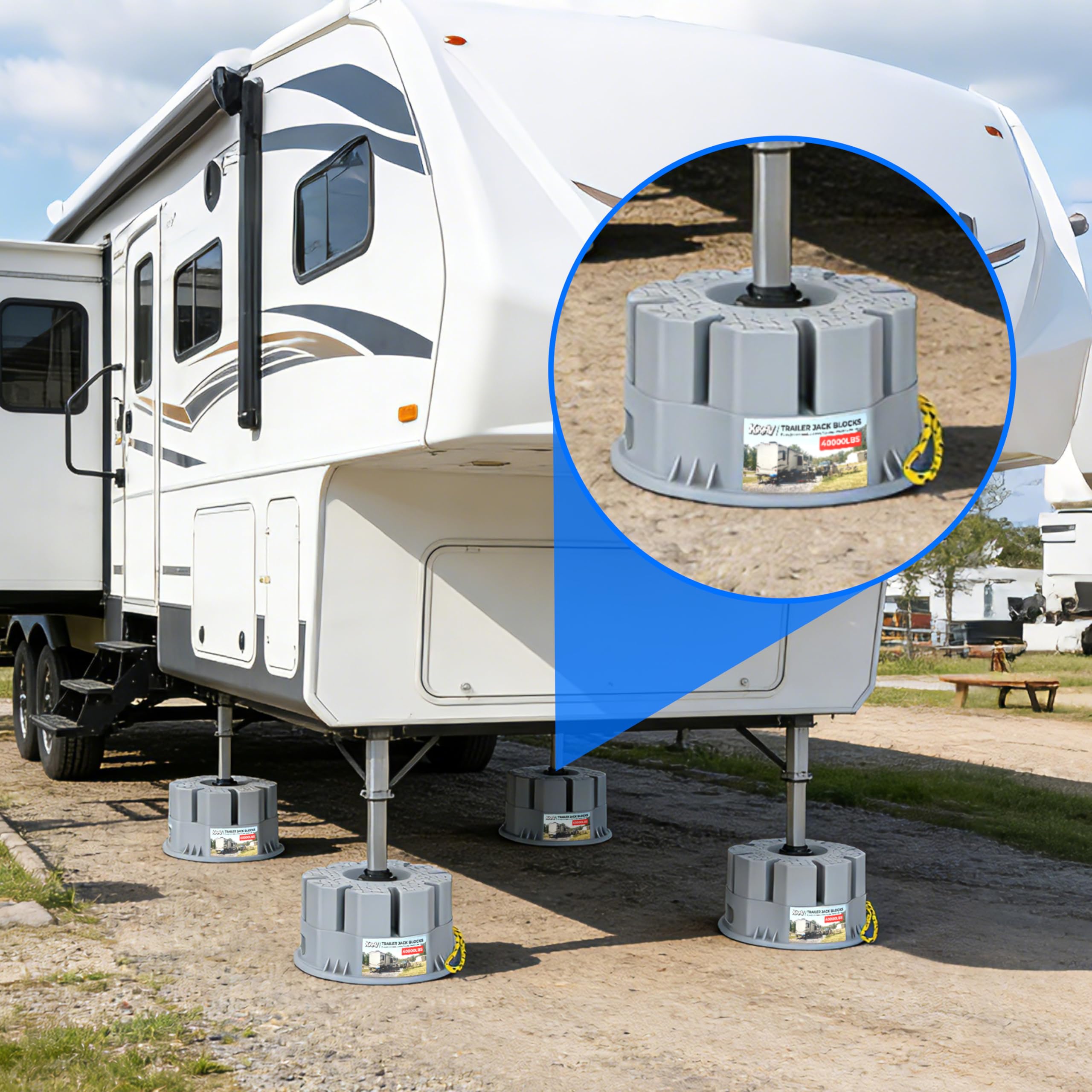 KIKIRV quality-inspected blocks ensure consistent reliability for outdoor camps.