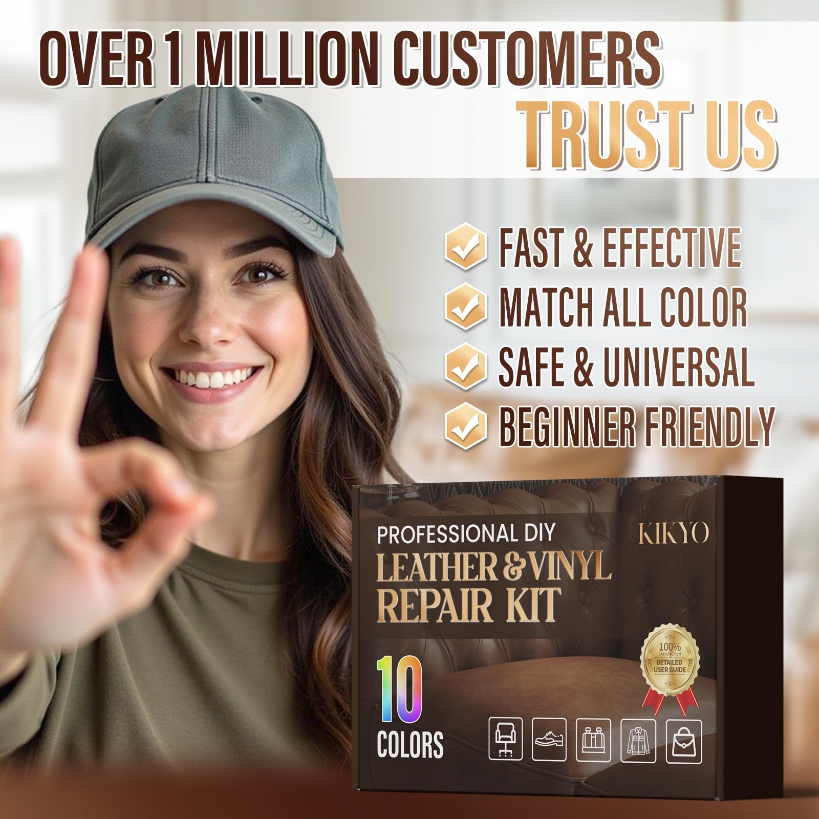 KIKYO customer-satisfaction-coverage highlighting support and purchase confidence.