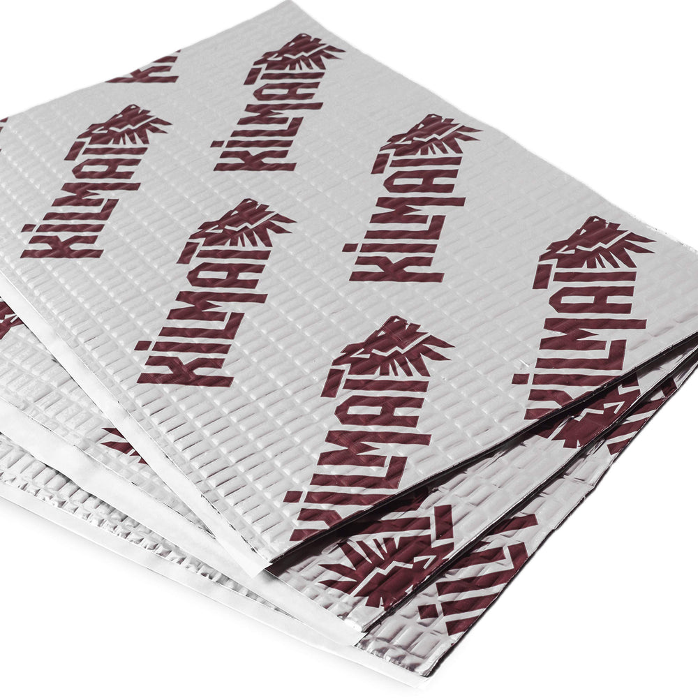 KILMAT 80mil thickness butyl-foil layer for strong automotive insulation.