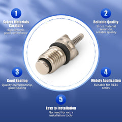 KIMISS valve core with standard-thread design for smooth fitting.
