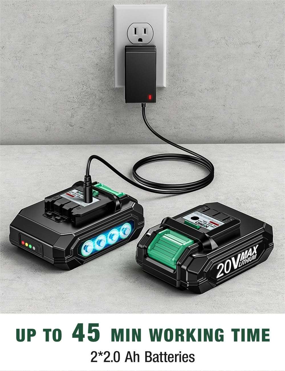 KIMO cordless buffer polisher with 4 inch pad for precise edge polishing