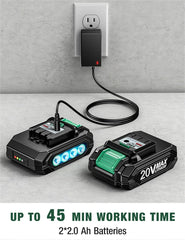 KIMO cordless buffer polisher with 4 inch pad for precise edge polishing