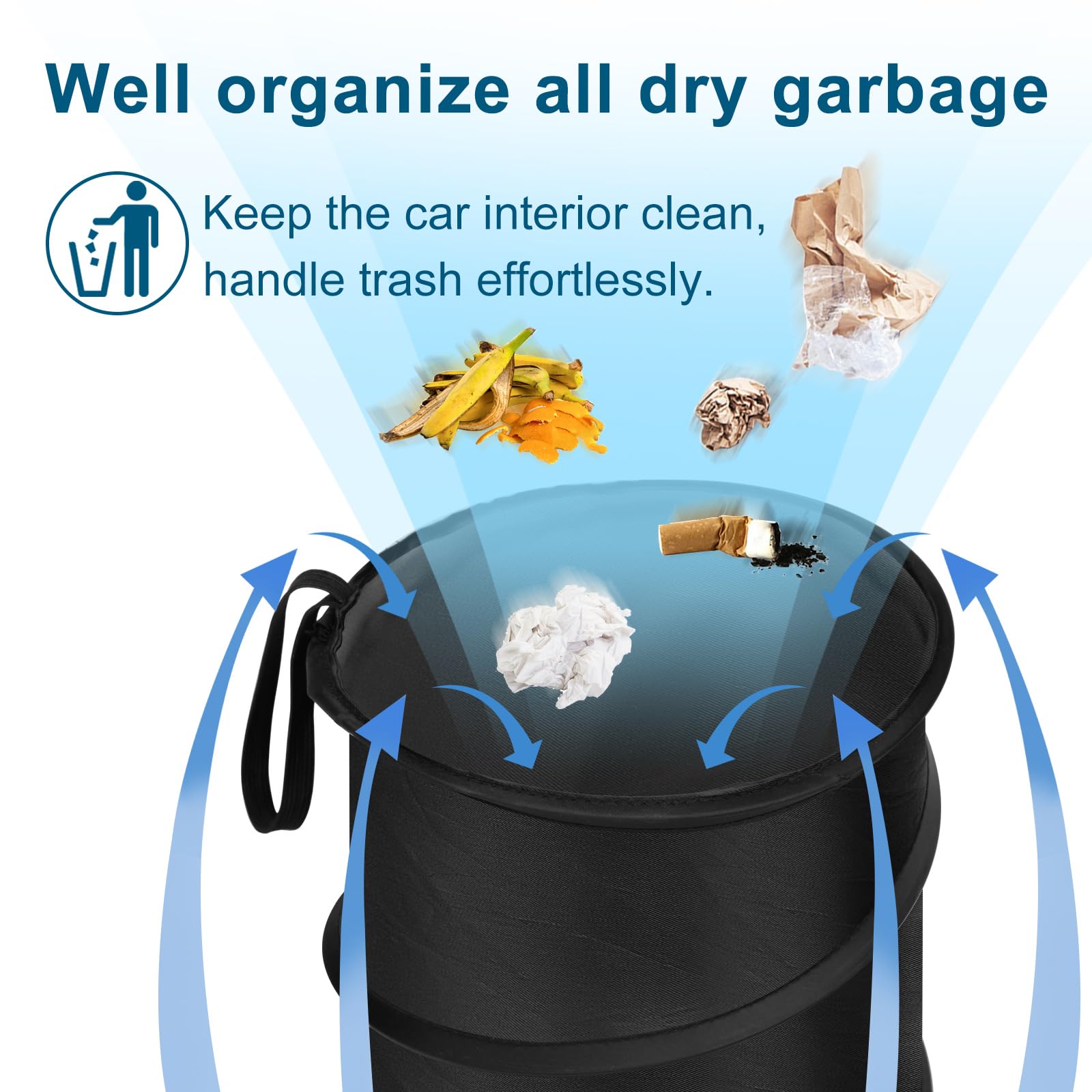 Kincown car trash bin two pack for multiple vehicles.