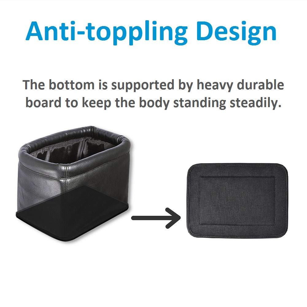 KINGBERWI trash can with leakproof liner to prevent spills in your vehicle
