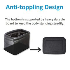 KINGBERWI trash can with leakproof liner to prevent spills in your vehicle