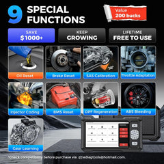 KINGBOLEN S608 full system diagnostics for Engine, ABS, SRS, and transmission