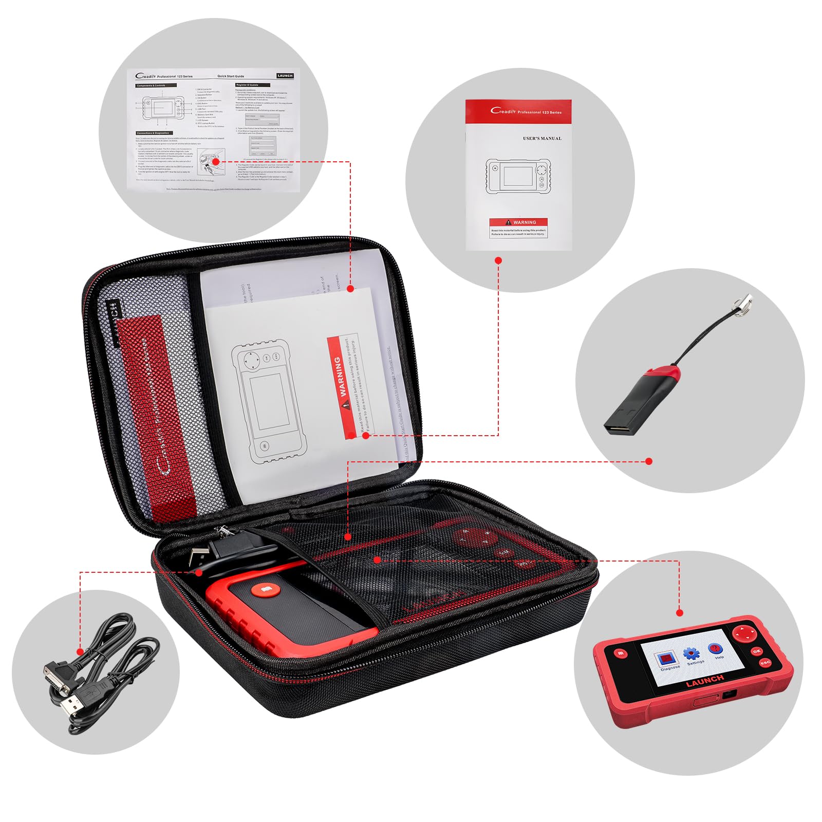 Smooth KINGBOLEN zipper allows easy access while safeguarding the scanner.