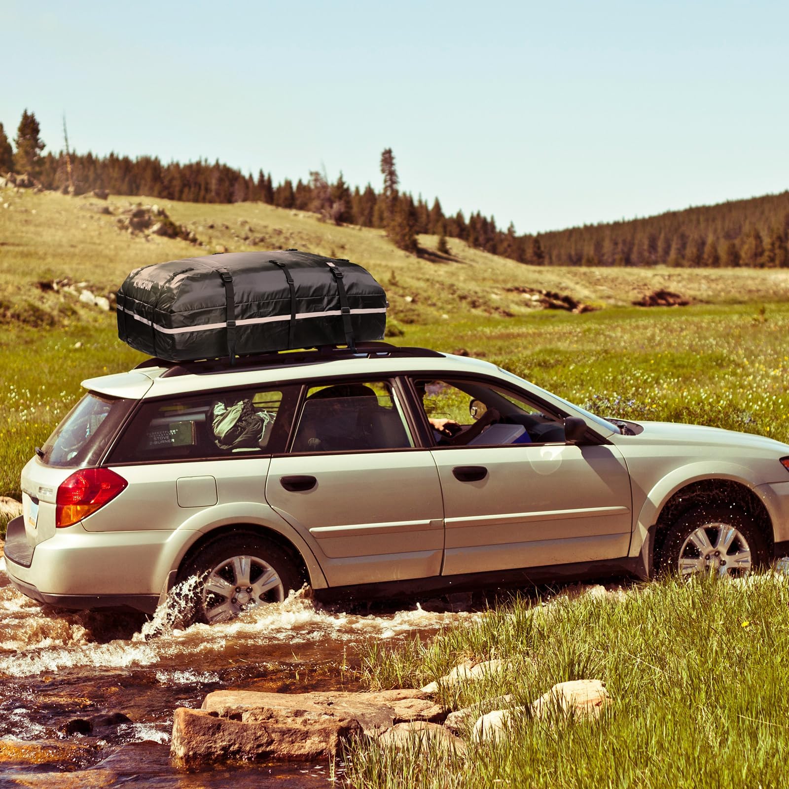 Kingfun high capacity fits suitcases, tents, and gear