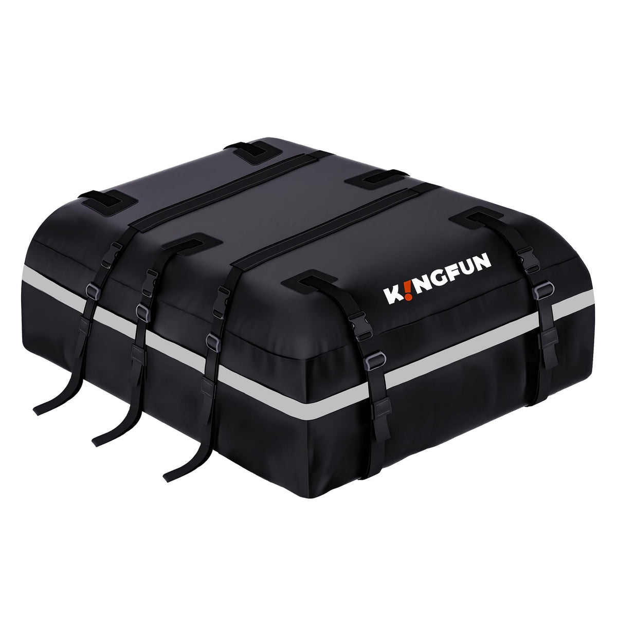 Kingfun car roof bag with 20 cu ft capacity for extra luggage on trips